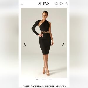 Alieva modern midi dress